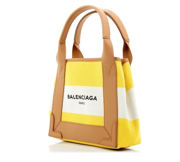 バレンシアガ トートバッグ コピー【BALENCIAGA】大人気のXSストライプキャンバストート Yellow 6060303